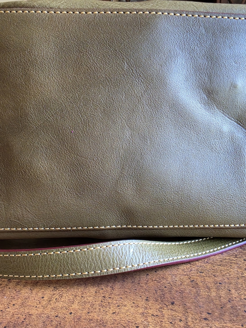 Dooney & Bourke Olive Green Florentine Leather Satchel Bag - Picture 12 of 16